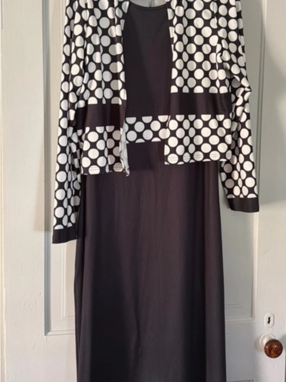 Maxi Dress with Polka Dot Jacket Set NWOT